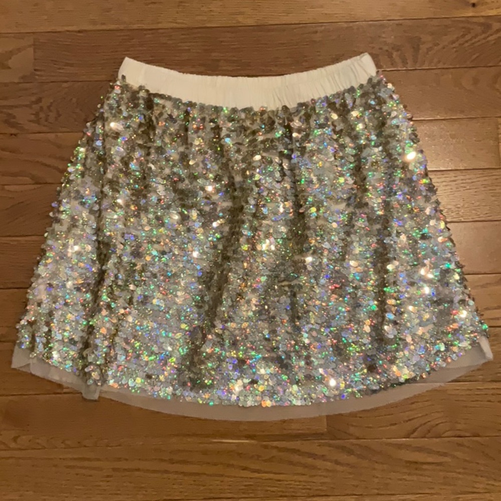 NWOT Girls Crewcuts Sparkle Skirt